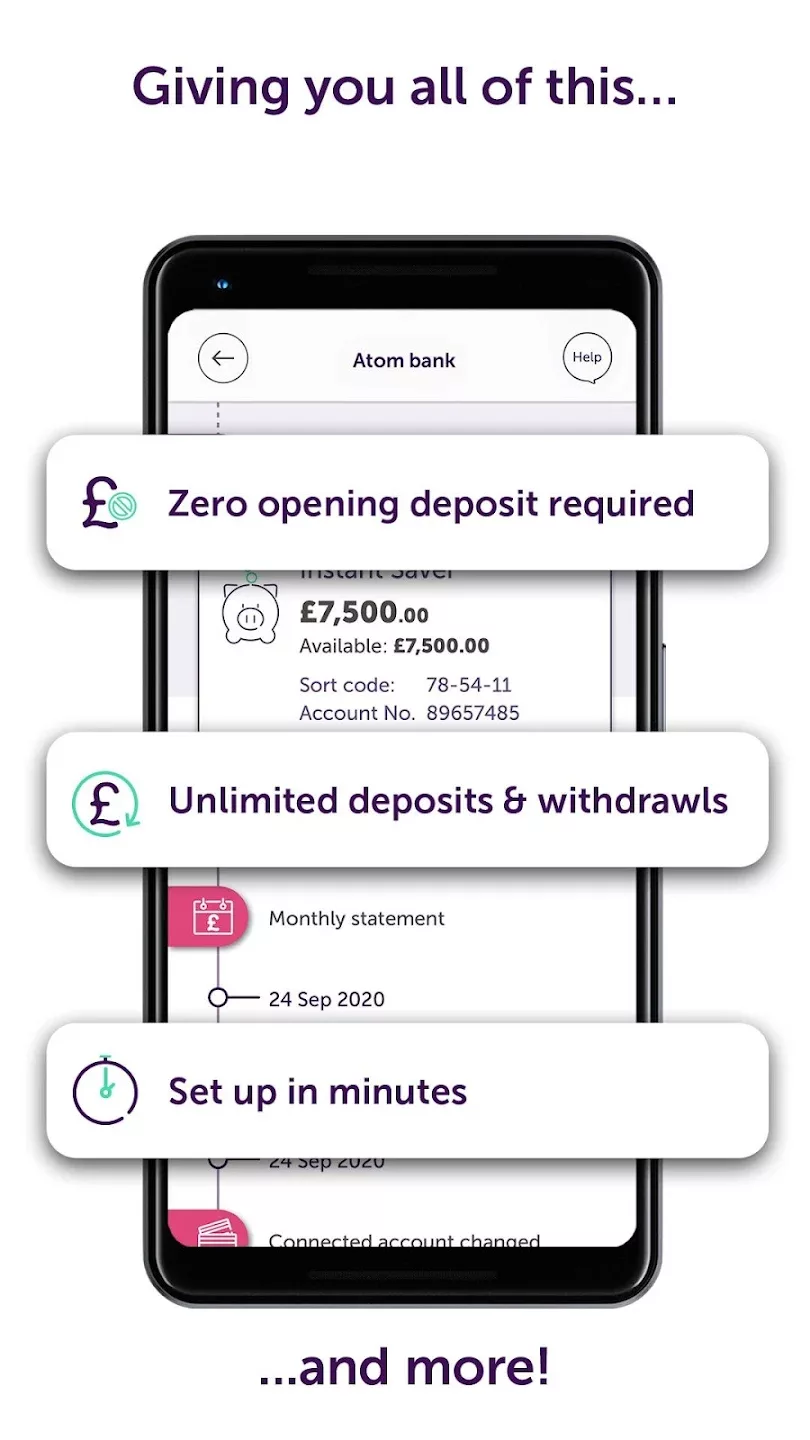 Atom bank screenshot 3