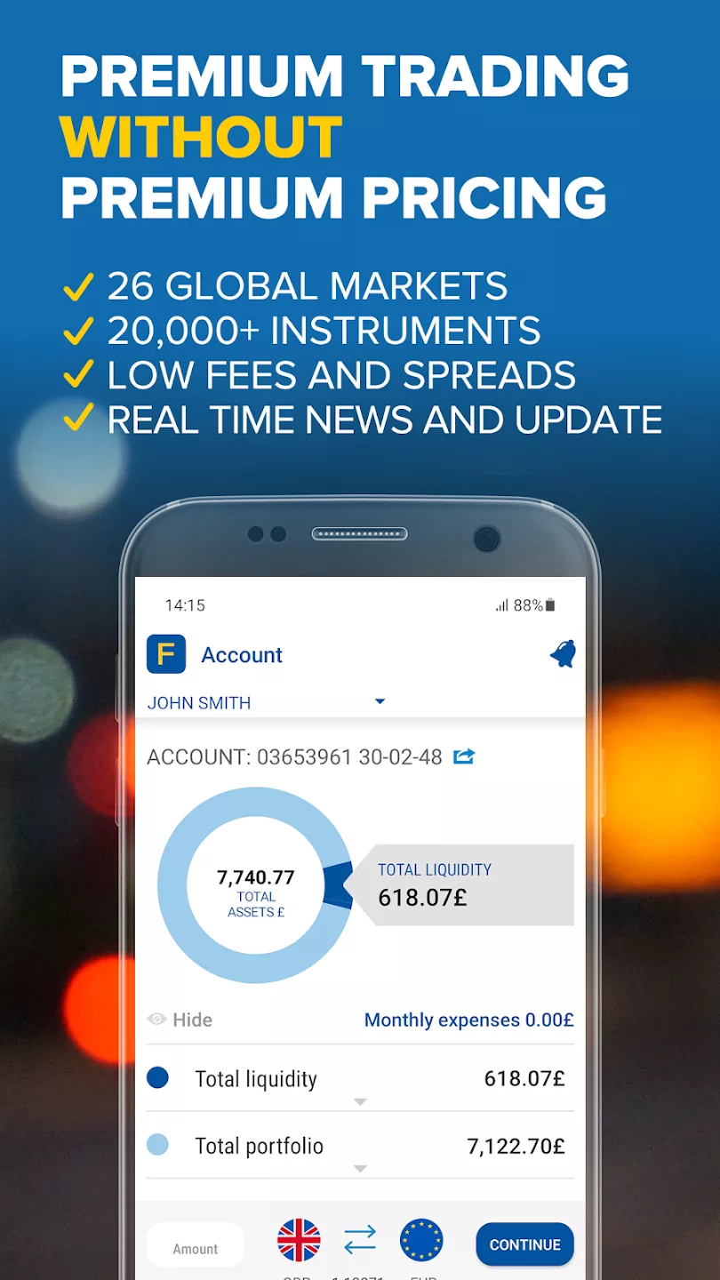 Fineco bank screenshot 1