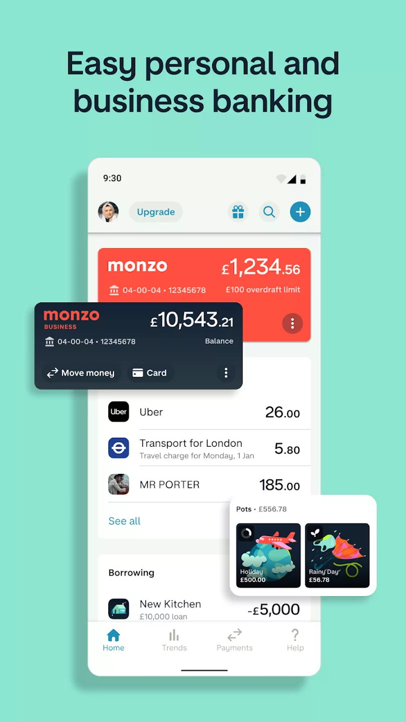 Monzo screenshot 2